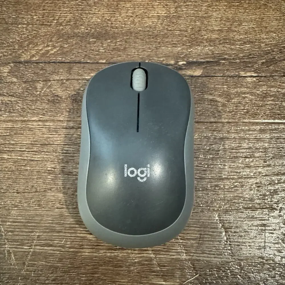 Logi Wireless Mouse M185 MR0102 USB Dongle 3 Button Scroll Wheel Tested Works